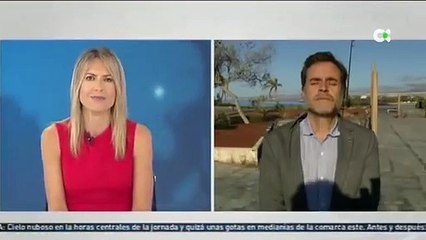 Tremenda pillada a un corresponsal de la Televisión Canaria