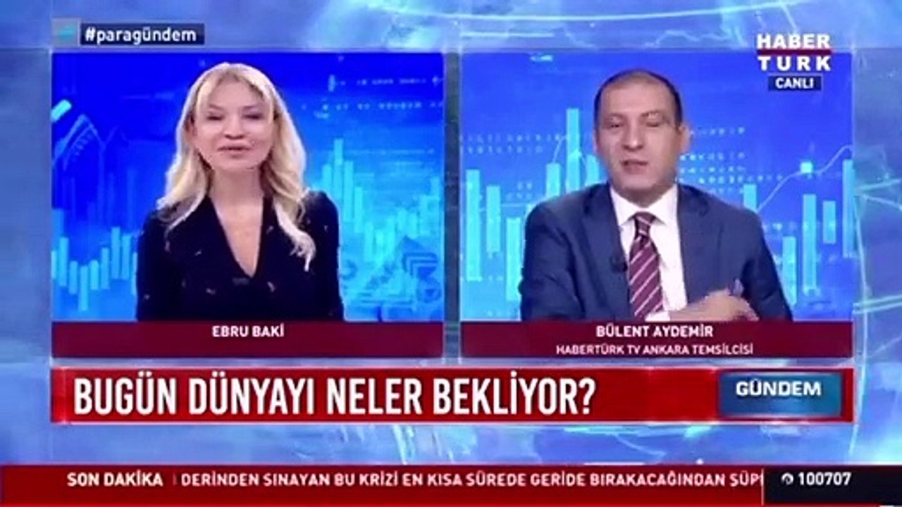 Habertürk TV'nin canlı yayınında ilginç anlar