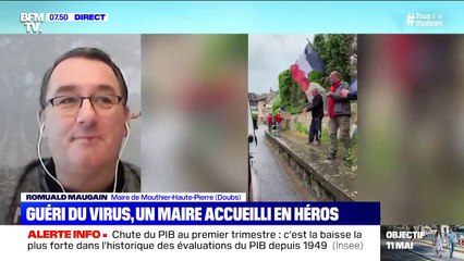 Guéri du coronavirus, ce maire a été accueilli en héros par en rentrant