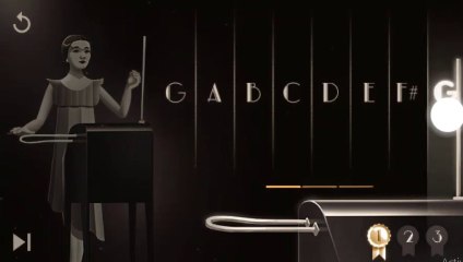 google doodle music rockmore game | google game | clara rockmore music game