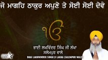 Jo Mange Thakur Apne Te Soi Soi Deve || New Shabad Gurbani  || Bhai Lakhwinder Singh Lakha Salempur Wale