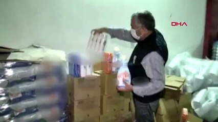 Adana'da yüklü miktarda sahte sıvı ve toz deterjan ele geçirildi