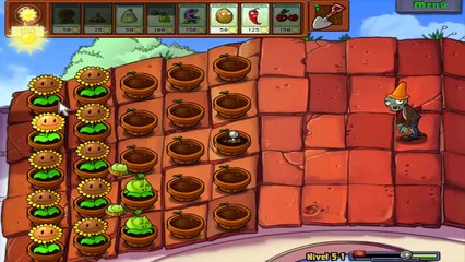 Plantas Vs. Zombis - Walktough - Nivel 5 - 1