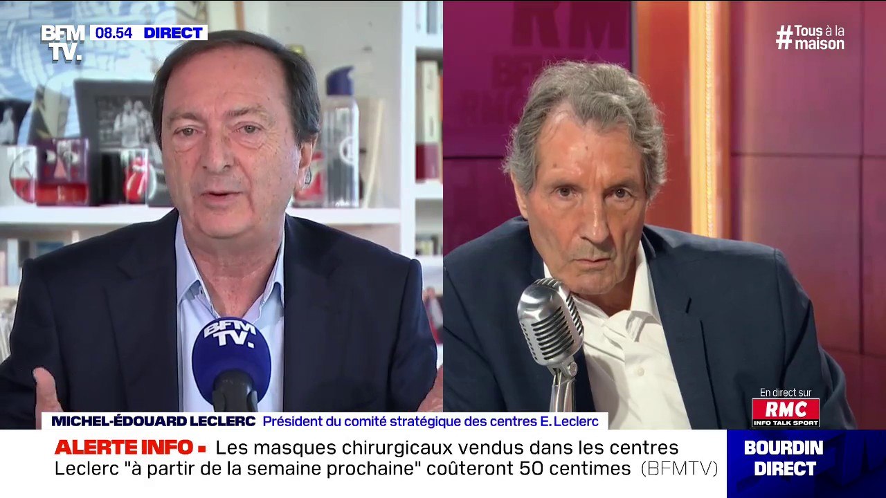 Michel-Édouard Leclerc annonce que les magasins Leclerc ont reçu "de nombreuses, mais pas des centaines", femmes victimes de violences conjugales