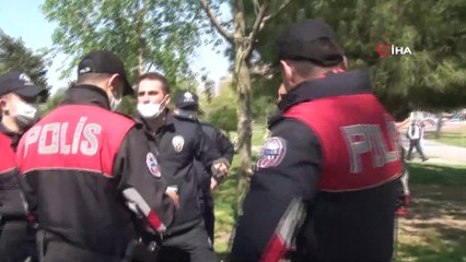 Maske takmadan parka çıkan genç, “Evim yakın” dedi cezayı yedi
