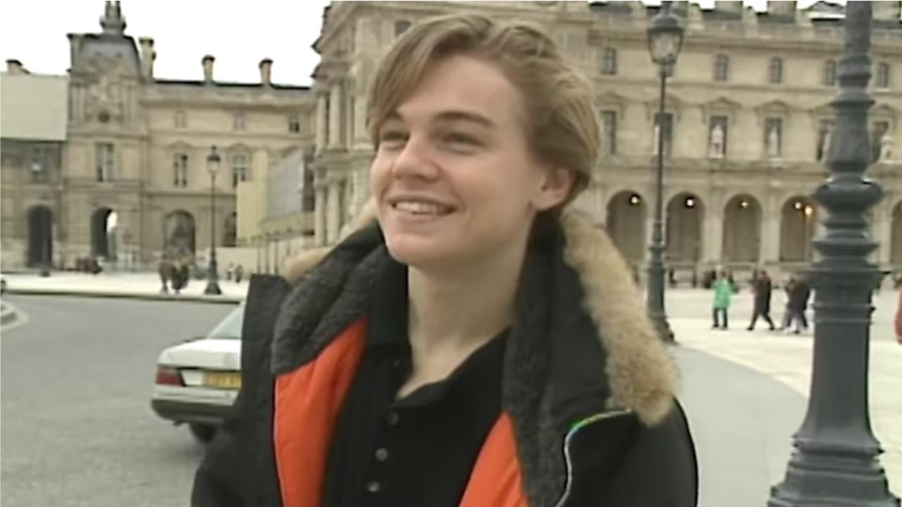 Leonardo DiCaprio visiting  Paris (1995)