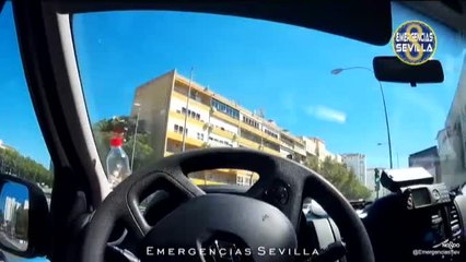 Espectacular persecución policial por las calles de Sevilla
