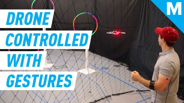 Drone controlled solely with gestures is a step towards seamless human-robot interaction