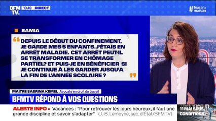 Puis-je rester en chômage partiel jusqu'aux vacances scolaires pour garder mes enfants? BFMTV répond à vos questions