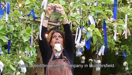 NHS decorated tree at Huddersfield