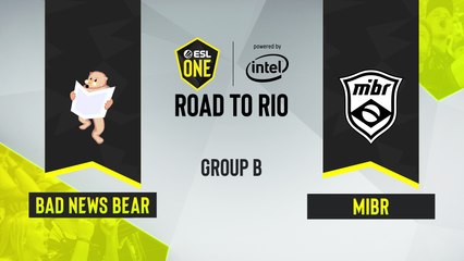 CSGO - MIBR vs. Bad News Bear [Dust2] Map 2 - ESL One Road to Rio - Group B - NA
