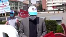 Niğde'de 3 işçiyle '1 Mayıs' kutlaması