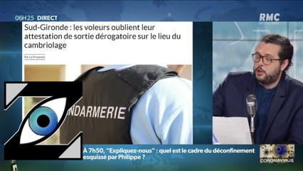 [Zap Télé] Des voleurs oublient leurs attestations de sortie sur le lieu du cambriolage ! (30/04/20)