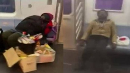 COVID-19 effect on America, Homeless living in train-subways