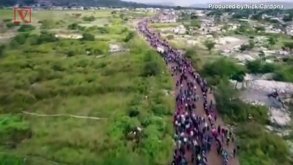 Unbelievable Drone Footage Shows Thousands Standing in Line for Food in South Africa