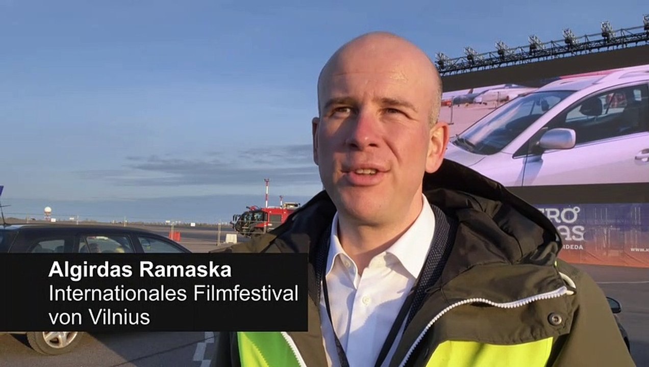 Litauen verwandelt flughafen in autokino