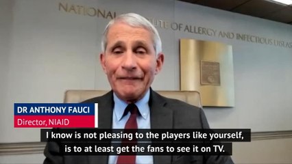 Dr Fauci outlines steps for MLB season to return