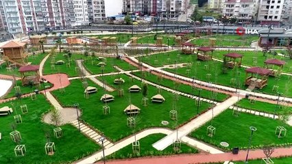 Trabzon'un deniz manzaralı Millet Bahçesi tamamlandı