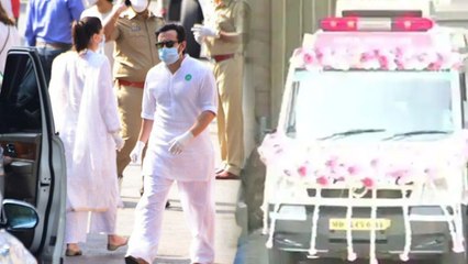 Rishi Kapoor की अंतिम यात्रा पर Saif Kareena ने ऐसे संभाला सब कुछ | FilmiBeat