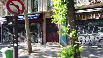 Caméra embarquée dans Paris confiné: balade dans le 10ème arrondissement