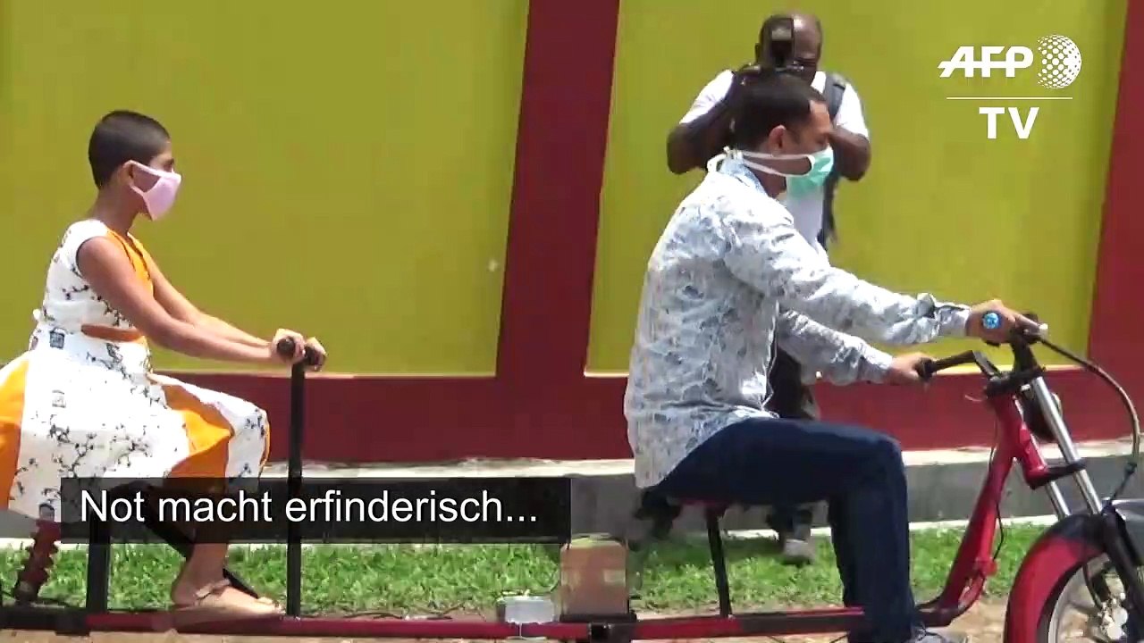 Zu zweit auf dem Rad den Abstand wahren