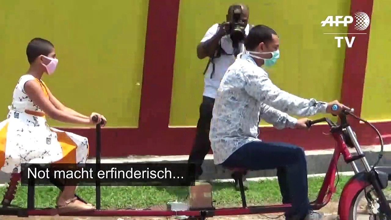 Zu zweit auf dem Rad den Abstand wahren