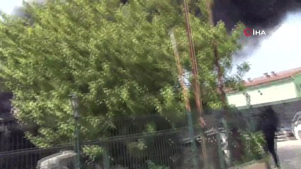 Bursa'da soğuk hava deposunda yangın