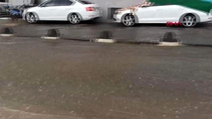 Tekirdağ'ın yüksek kesimlerinde sağanak yağış