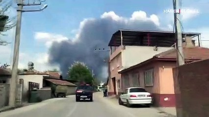 Bursa'da soğuk hava deposunda yangın
