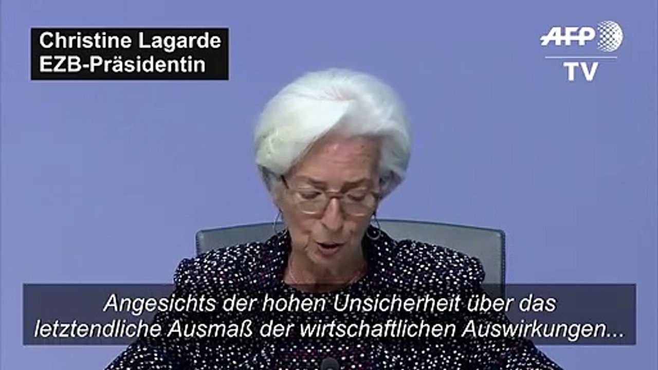 EZB rechnet mit BIP-Rückgang in der Eurozone um bis zu zwölf Prozent