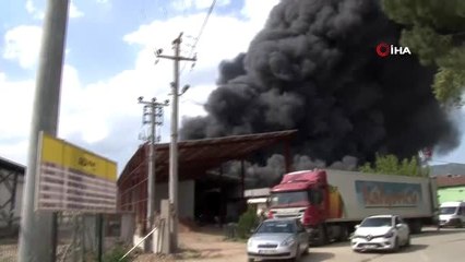 Bursa'da soğuk hava deposunda yangın