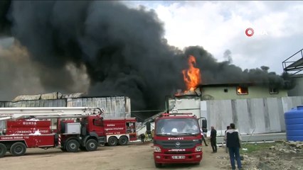 Bursa'da soğuk hava deposunda yangın