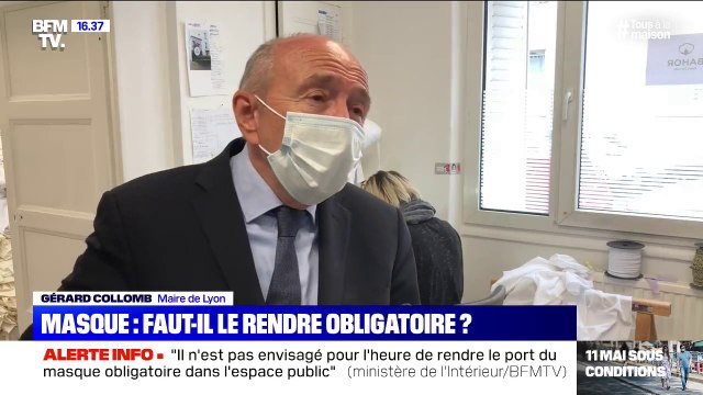 Gérard Collomb: Plus on généralisera le masque, moins la maladie se redéveloppera