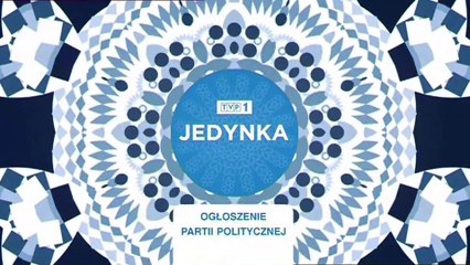 Jedynka - dżingiel "ogłoszenie partii politycznej" (luty 2013 r.)