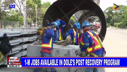1-M jobs available in DOLE's post recovery program