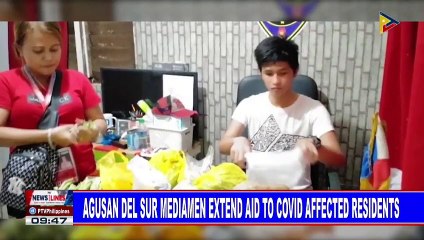 Agusan del Sur mediamen extend aid to CoVID affected residents