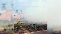 Moradora registra incêndio pelo segundo dia seguido no Loteamento Siena