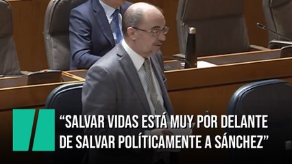 Lamban: "Salvar vidas de aragoneses está muy por delante de salvar políticamente a Sánchez"