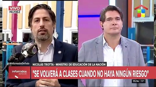 Trotta: La vuelta a las clases va a ser cuando no haya riesgo