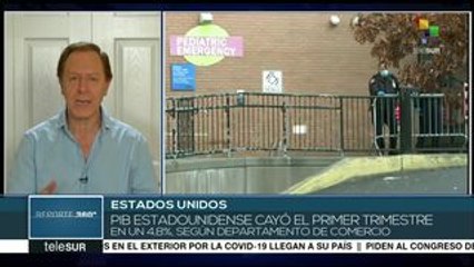 PIB de EEUU registra caída de 4.8% en el primer trimestre del año