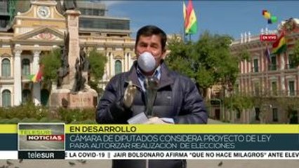 Bolivia: diputados estudian proyecto de ley para autorizar elecciones