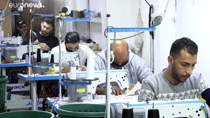 Gaza exporta mascarillas contra el coronavirus