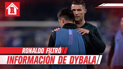 Acusan a Cristiano Ronaldo de filtrar cuarto positivo por COVID-19 de Dybala
