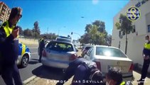 Un hombre es detenido por la Policía Local de Sevilla tras saltarse un control