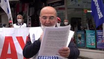 Samsun'da sosyal mesafeli 1 Mayıs eylemi