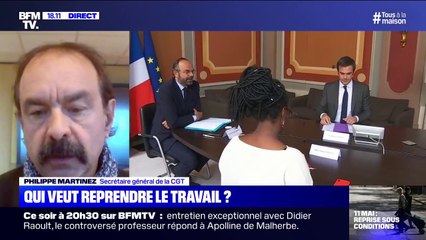 Retour à l'école : Philippe Martinez estime que "dans une majorité de situation, la question des protections n'est pas définie"