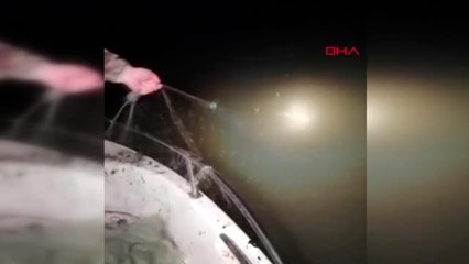 AFYONKARAHİSAR Barajdan 13 bin metre ağ çıkarıldı