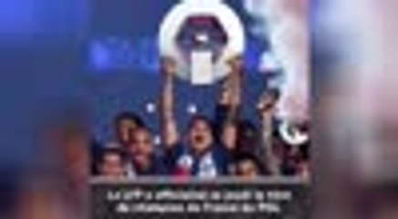 Ligue 1 - Le PSG officiellement champion de France !