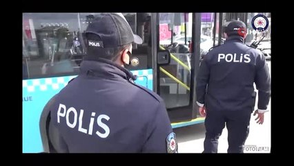 Sokağa çıkma kısıtlaması öncesi Erzurum'da denetimler aralıksız sürüyor