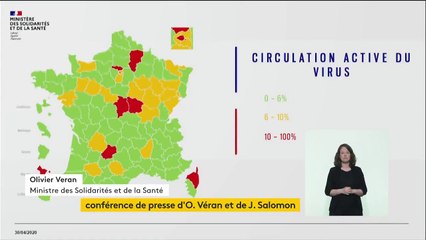 Coronavirus - 35 départements sont classés en rouge ce soir par le gouvernement - Découvrez la couleur de votre département et les cartes détaillées